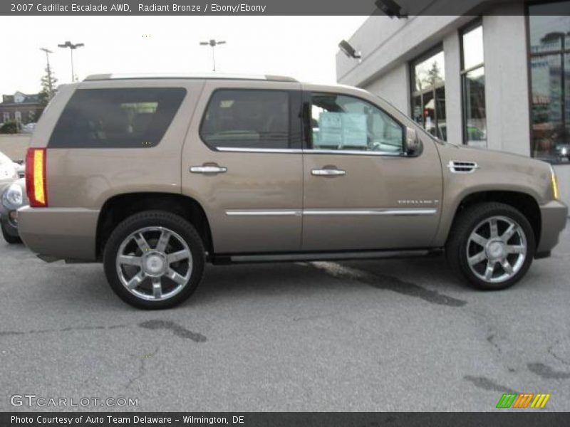 Radiant Bronze / Ebony/Ebony 2007 Cadillac Escalade AWD