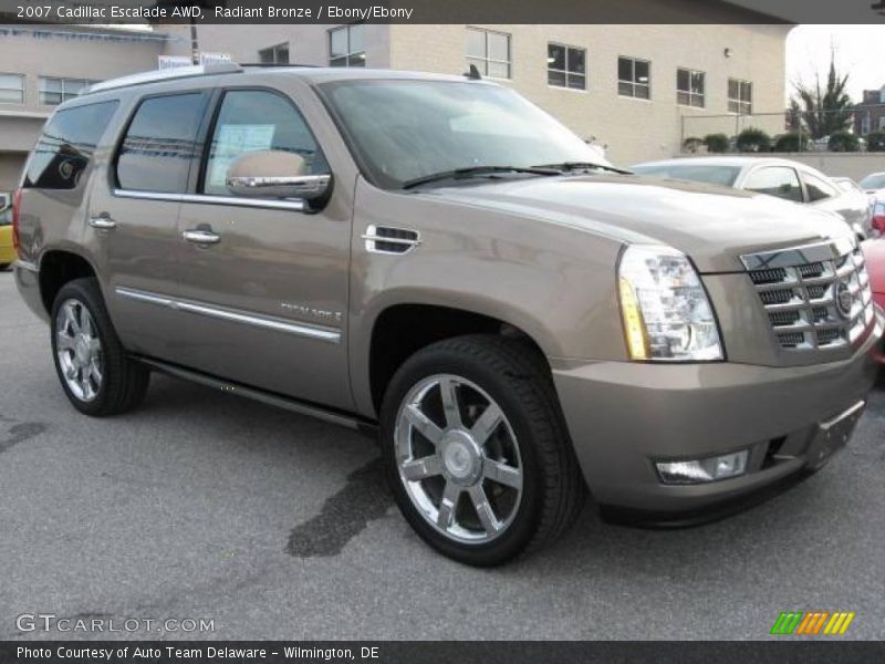 Radiant Bronze / Ebony/Ebony 2007 Cadillac Escalade AWD