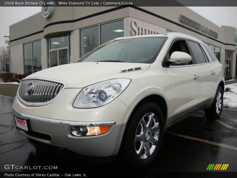 White Diamond Tri Coat / Cashmere/Cocoa 2008 Buick Enclave CXL AWD