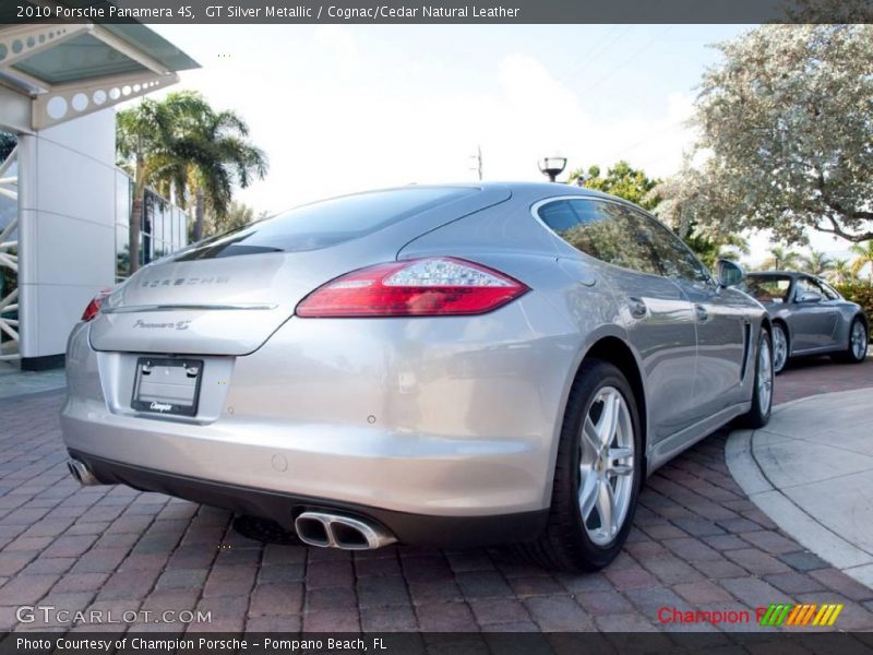 GT Silver Metallic / Cognac/Cedar Natural Leather 2010 Porsche Panamera 4S