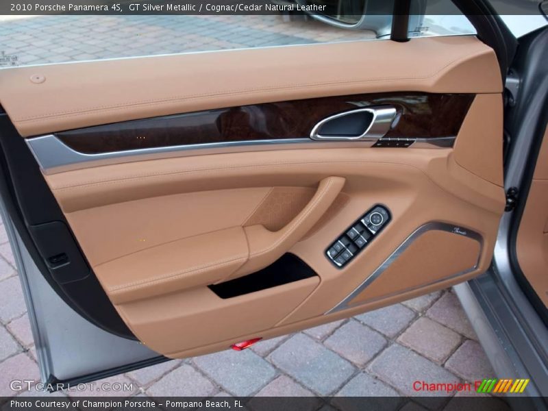 GT Silver Metallic / Cognac/Cedar Natural Leather 2010 Porsche Panamera 4S