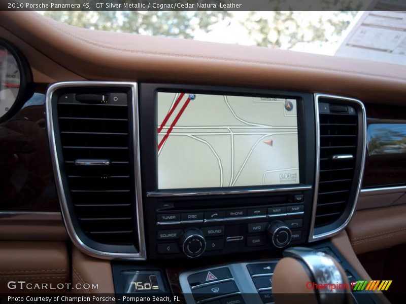 GT Silver Metallic / Cognac/Cedar Natural Leather 2010 Porsche Panamera 4S