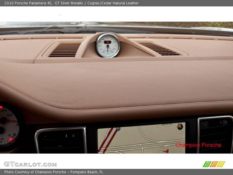GT Silver Metallic / Cognac/Cedar Natural Leather 2010 Porsche Panamera 4S