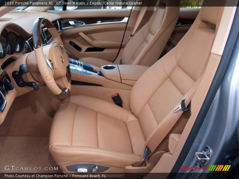 GT Silver Metallic / Cognac/Cedar Natural Leather 2010 Porsche Panamera 4S
