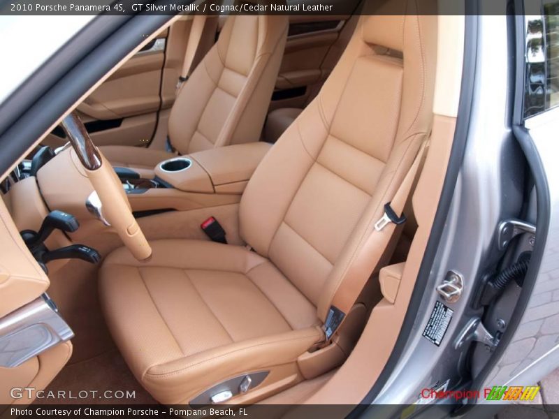 GT Silver Metallic / Cognac/Cedar Natural Leather 2010 Porsche Panamera 4S