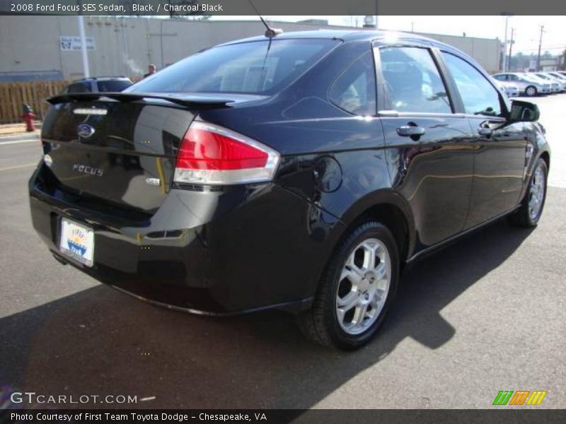 Black / Charcoal Black 2008 Ford Focus SES Sedan