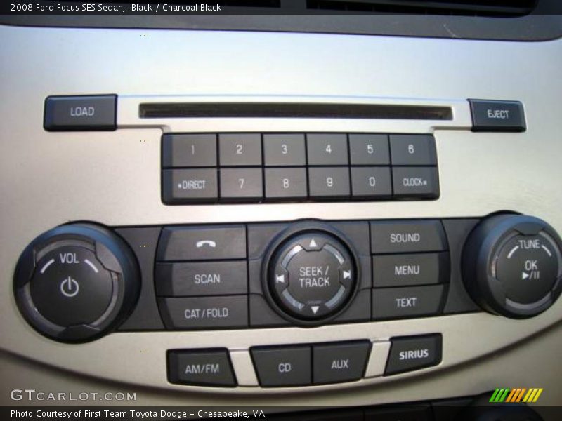 Black / Charcoal Black 2008 Ford Focus SES Sedan