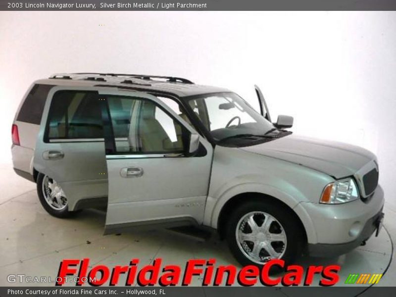 Silver Birch Metallic / Light Parchment 2003 Lincoln Navigator Luxury