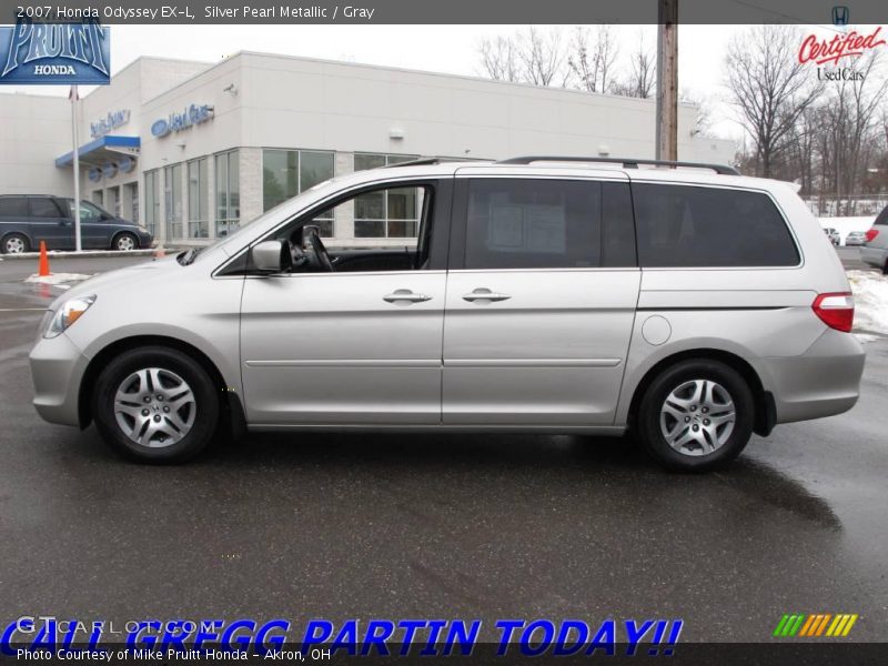Silver Pearl Metallic / Gray 2007 Honda Odyssey EX-L
