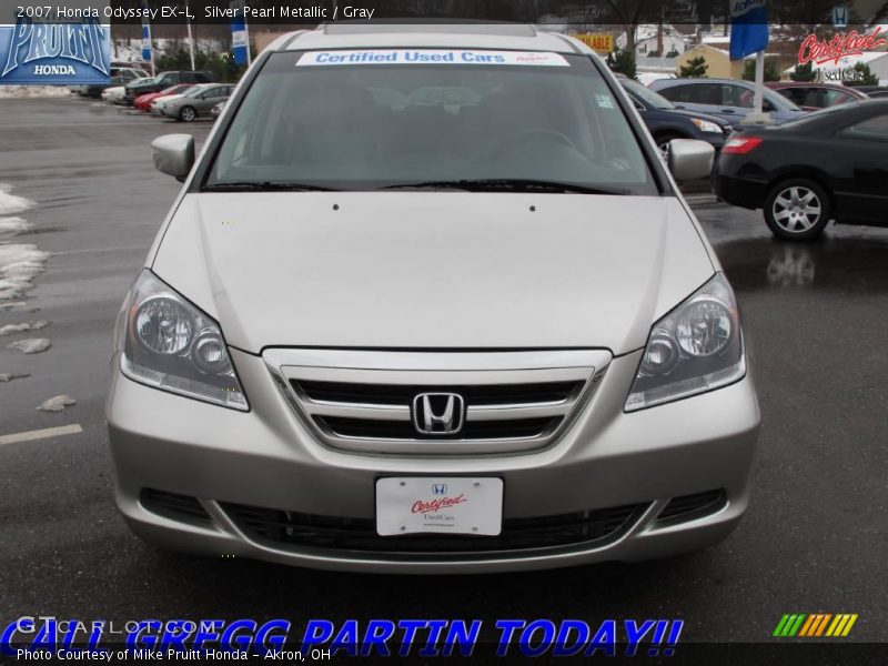 Silver Pearl Metallic / Gray 2007 Honda Odyssey EX-L