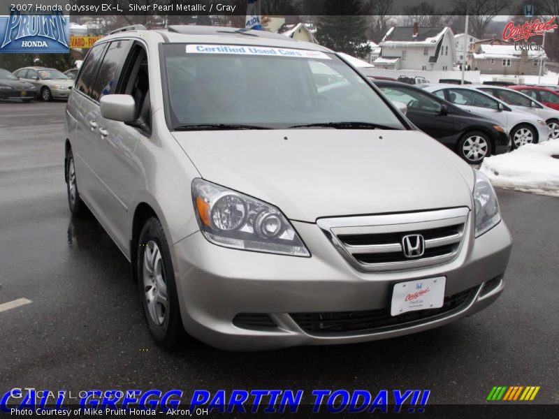 Silver Pearl Metallic / Gray 2007 Honda Odyssey EX-L