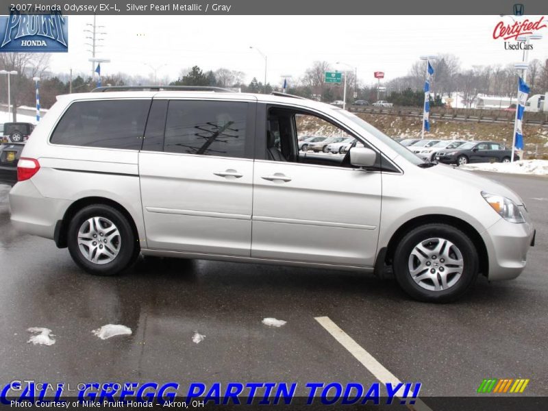 Silver Pearl Metallic / Gray 2007 Honda Odyssey EX-L