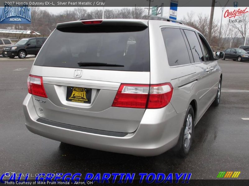 Silver Pearl Metallic / Gray 2007 Honda Odyssey EX-L