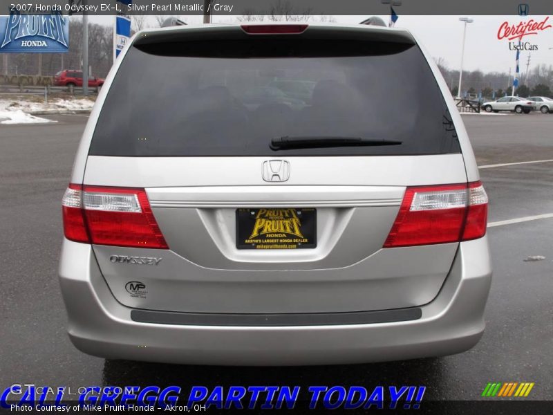 Silver Pearl Metallic / Gray 2007 Honda Odyssey EX-L