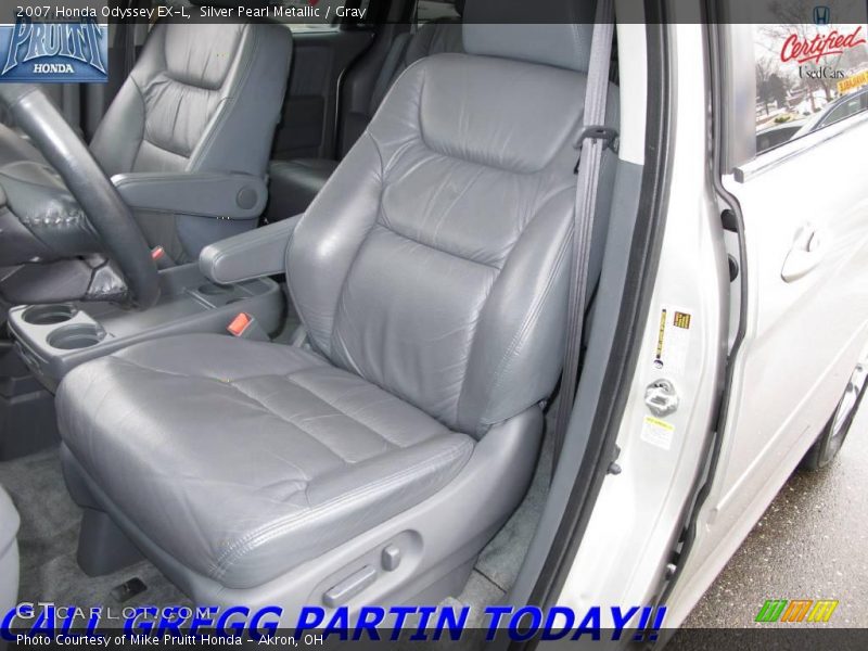 Silver Pearl Metallic / Gray 2007 Honda Odyssey EX-L