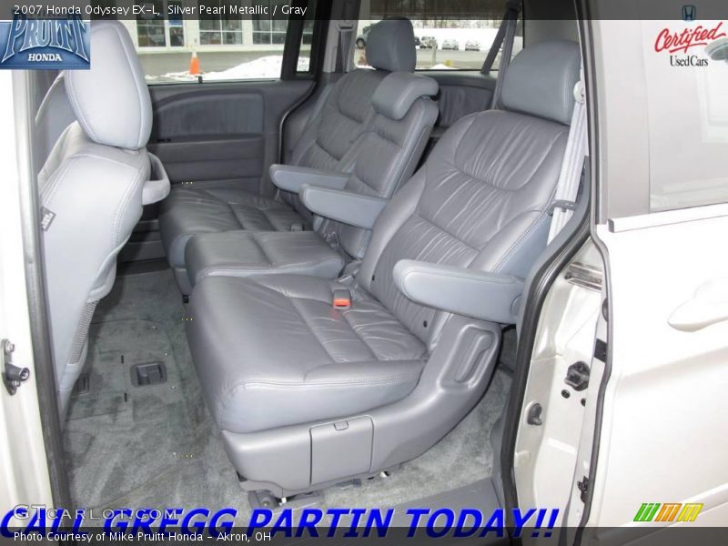 Silver Pearl Metallic / Gray 2007 Honda Odyssey EX-L