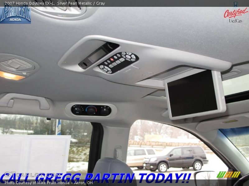 Silver Pearl Metallic / Gray 2007 Honda Odyssey EX-L