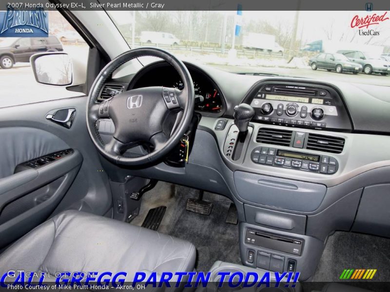 Silver Pearl Metallic / Gray 2007 Honda Odyssey EX-L