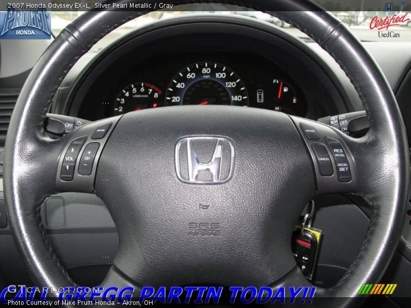 Silver Pearl Metallic / Gray 2007 Honda Odyssey EX-L
