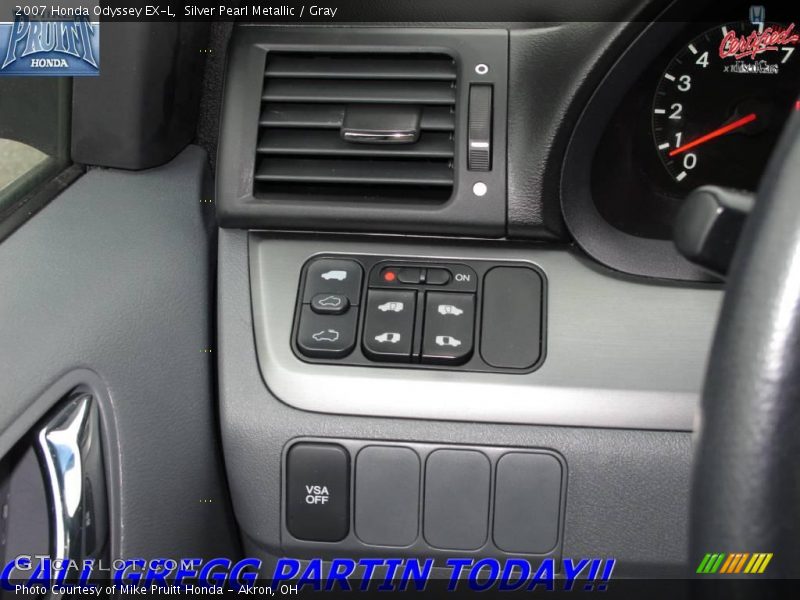 Silver Pearl Metallic / Gray 2007 Honda Odyssey EX-L
