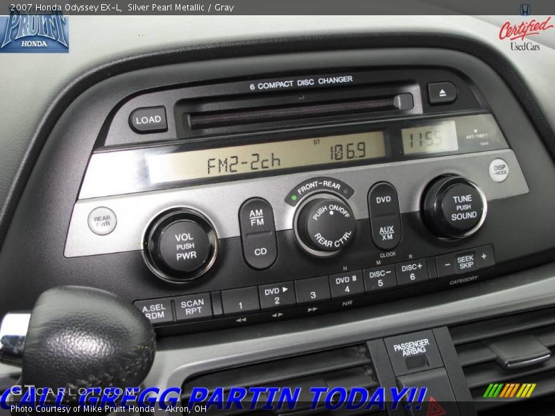 Silver Pearl Metallic / Gray 2007 Honda Odyssey EX-L