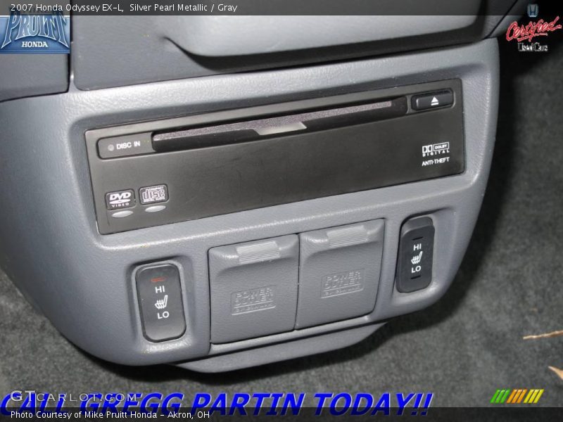 Silver Pearl Metallic / Gray 2007 Honda Odyssey EX-L