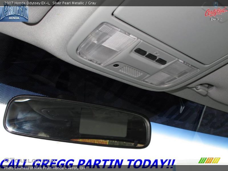 Silver Pearl Metallic / Gray 2007 Honda Odyssey EX-L