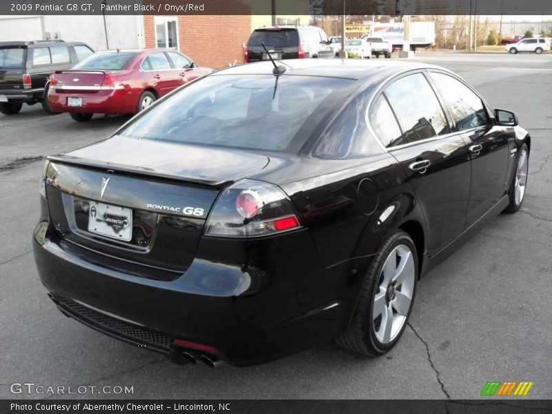 Panther Black / Onyx/Red 2009 Pontiac G8 GT