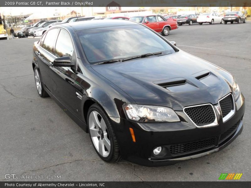 Panther Black / Onyx/Red 2009 Pontiac G8 GT