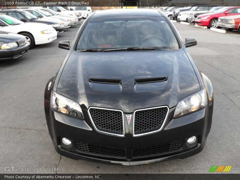Panther Black / Onyx/Red 2009 Pontiac G8 GT