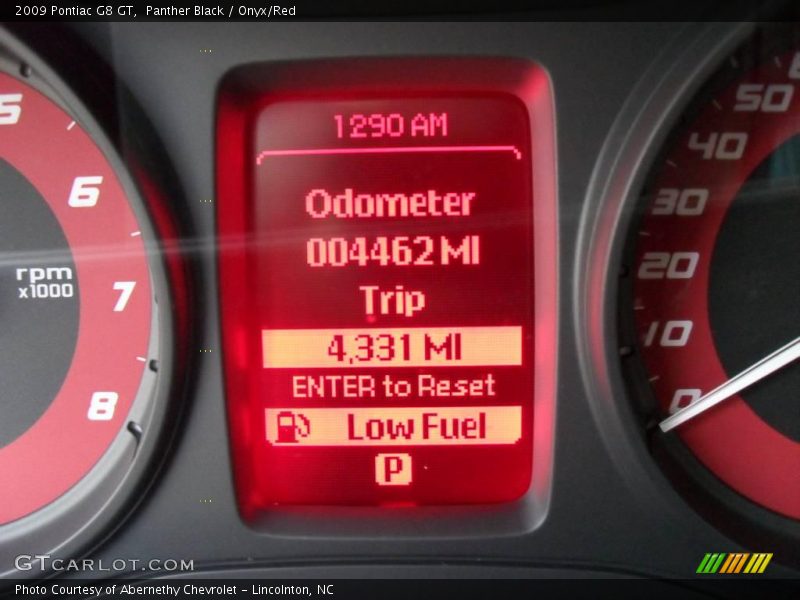 Panther Black / Onyx/Red 2009 Pontiac G8 GT