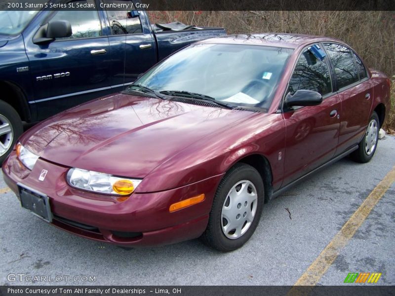 Cranberry / Gray 2001 Saturn S Series SL Sedan