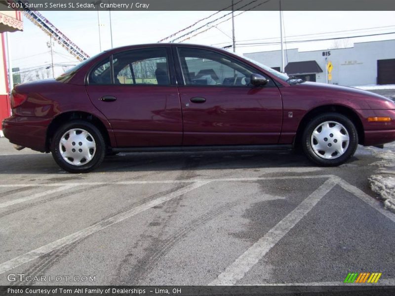 Cranberry / Gray 2001 Saturn S Series SL Sedan