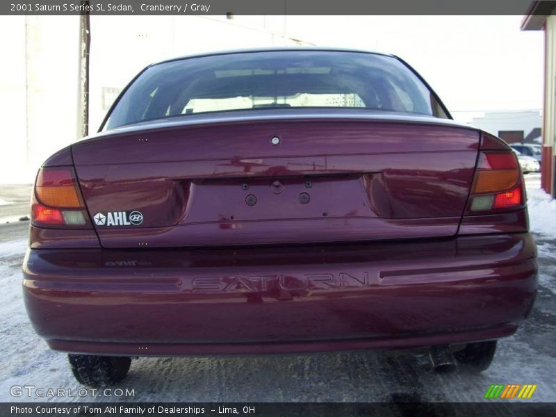 Cranberry / Gray 2001 Saturn S Series SL Sedan