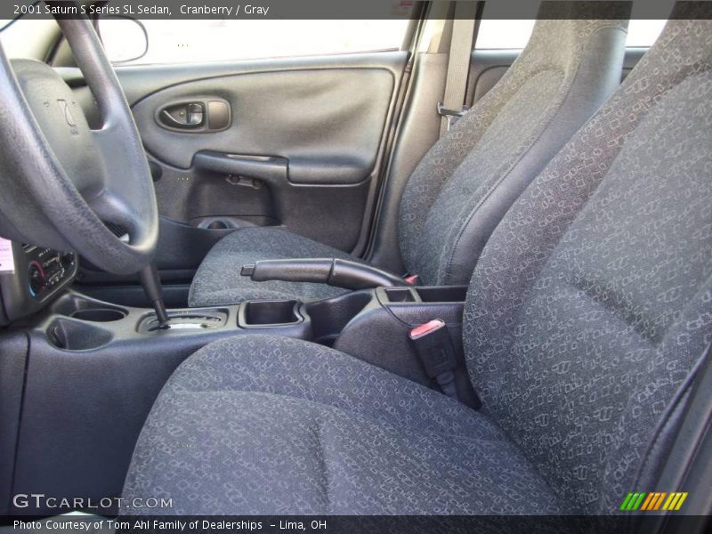 Cranberry / Gray 2001 Saturn S Series SL Sedan