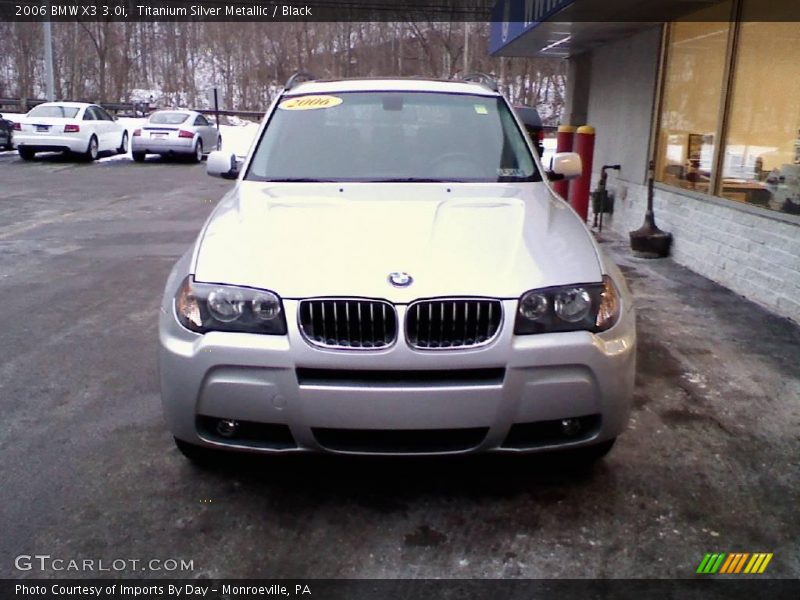 Titanium Silver Metallic / Black 2006 BMW X3 3.0i