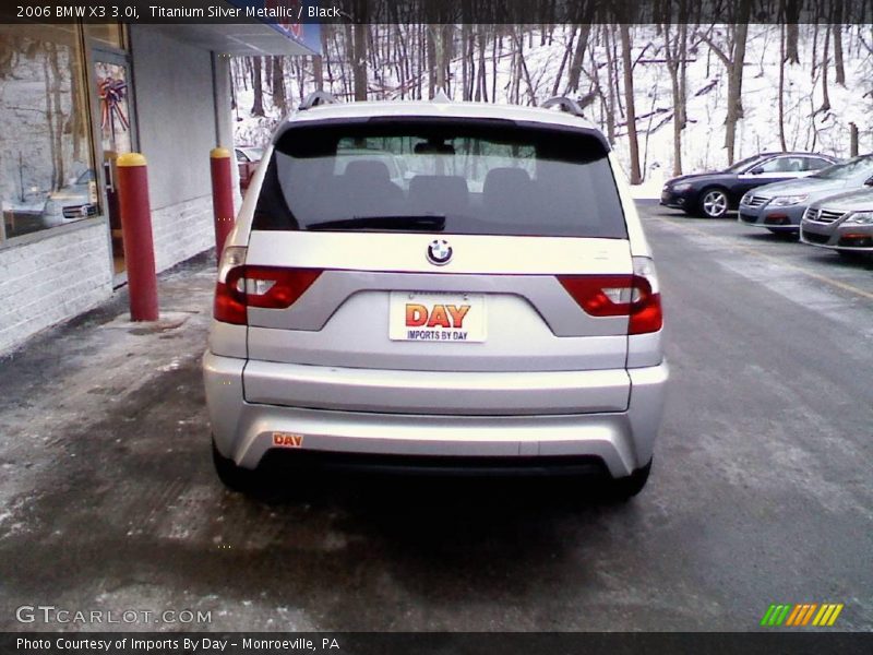 Titanium Silver Metallic / Black 2006 BMW X3 3.0i