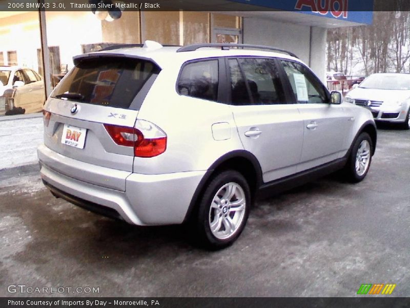 Titanium Silver Metallic / Black 2006 BMW X3 3.0i