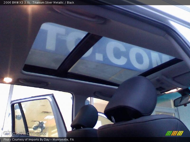 Titanium Silver Metallic / Black 2006 BMW X3 3.0i