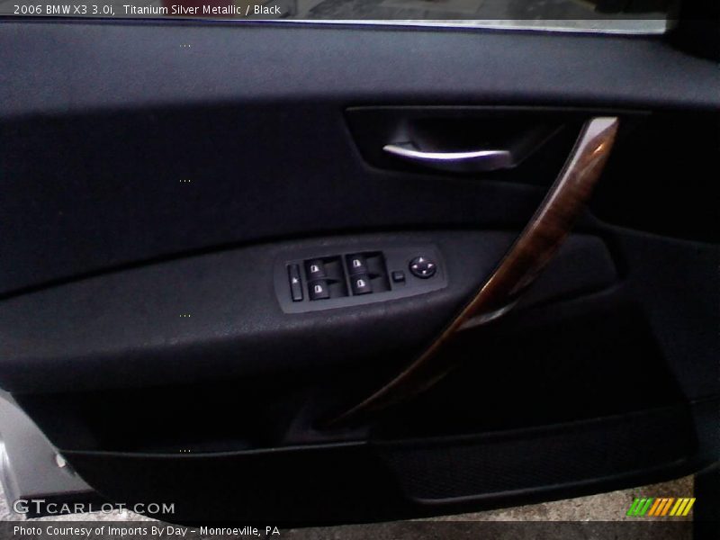 Titanium Silver Metallic / Black 2006 BMW X3 3.0i