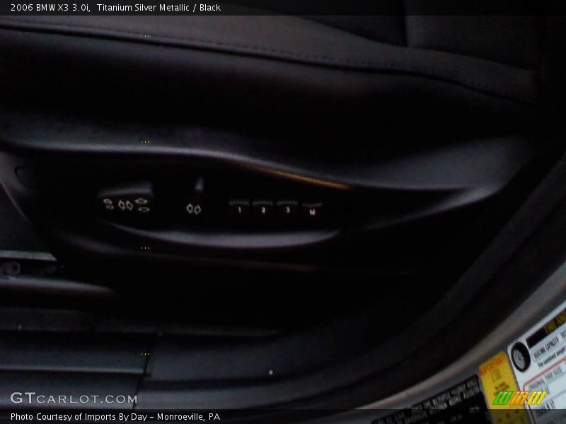 Titanium Silver Metallic / Black 2006 BMW X3 3.0i