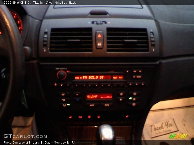 Titanium Silver Metallic / Black 2006 BMW X3 3.0i