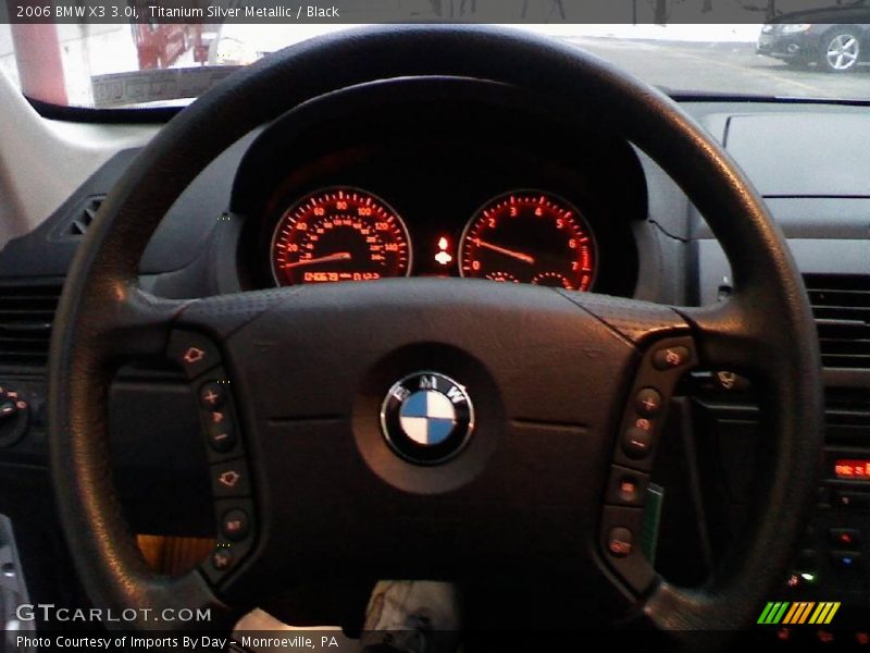 Titanium Silver Metallic / Black 2006 BMW X3 3.0i