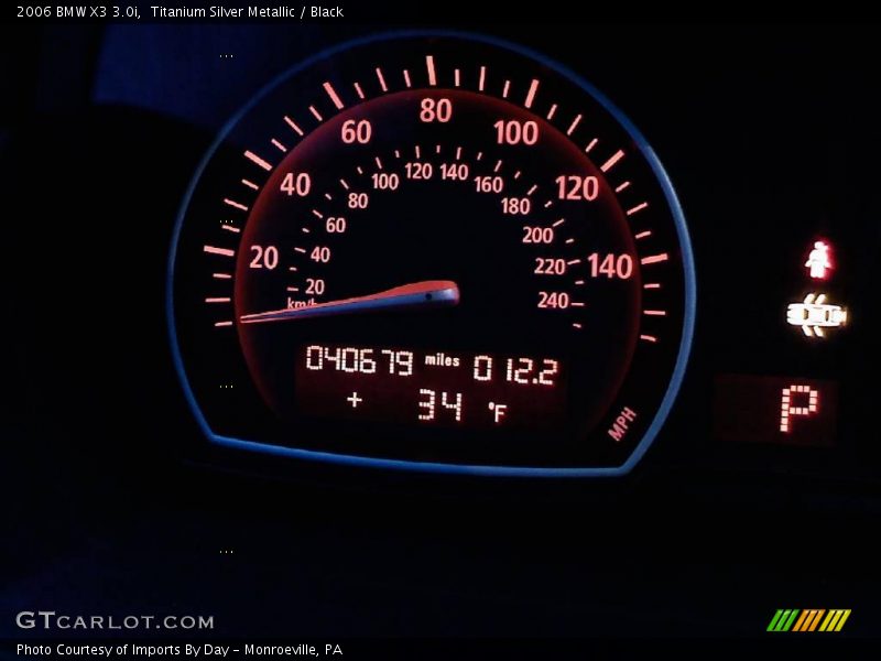 Titanium Silver Metallic / Black 2006 BMW X3 3.0i