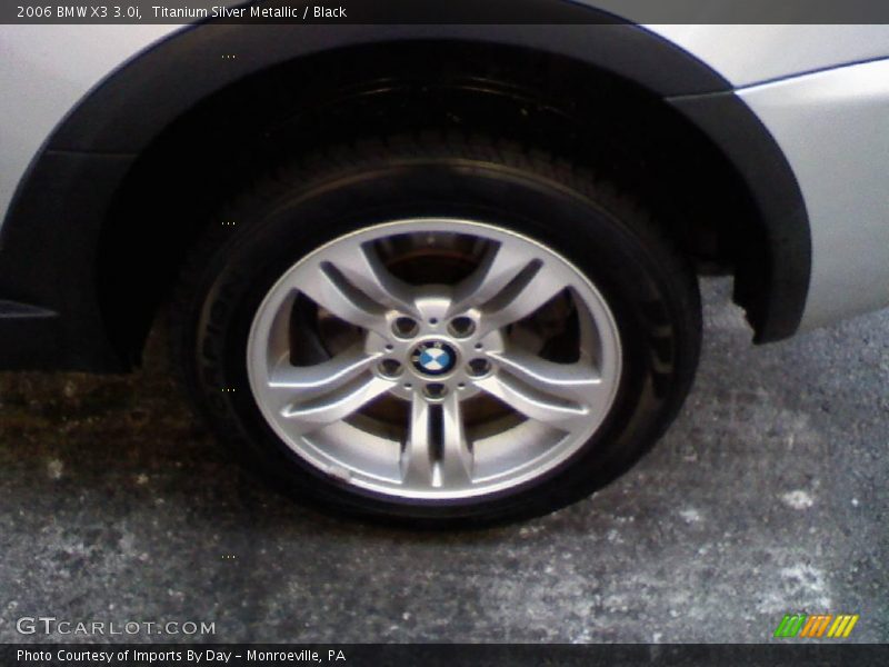 Titanium Silver Metallic / Black 2006 BMW X3 3.0i