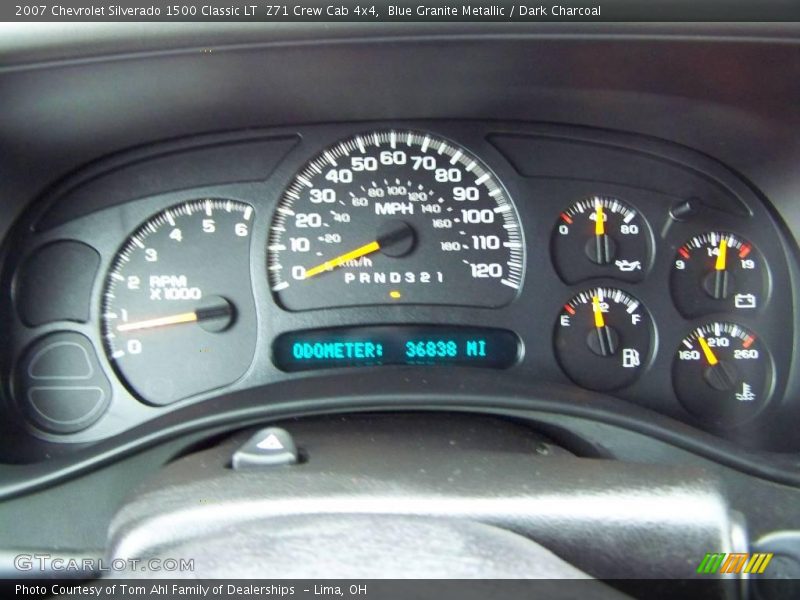 Blue Granite Metallic / Dark Charcoal 2007 Chevrolet Silverado 1500 Classic LT  Z71 Crew Cab 4x4