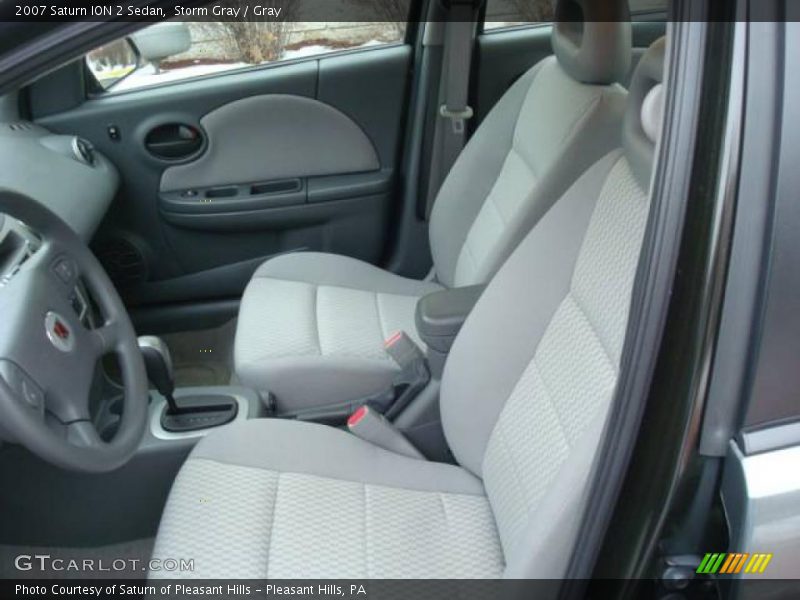 Storm Gray / Gray 2007 Saturn ION 2 Sedan