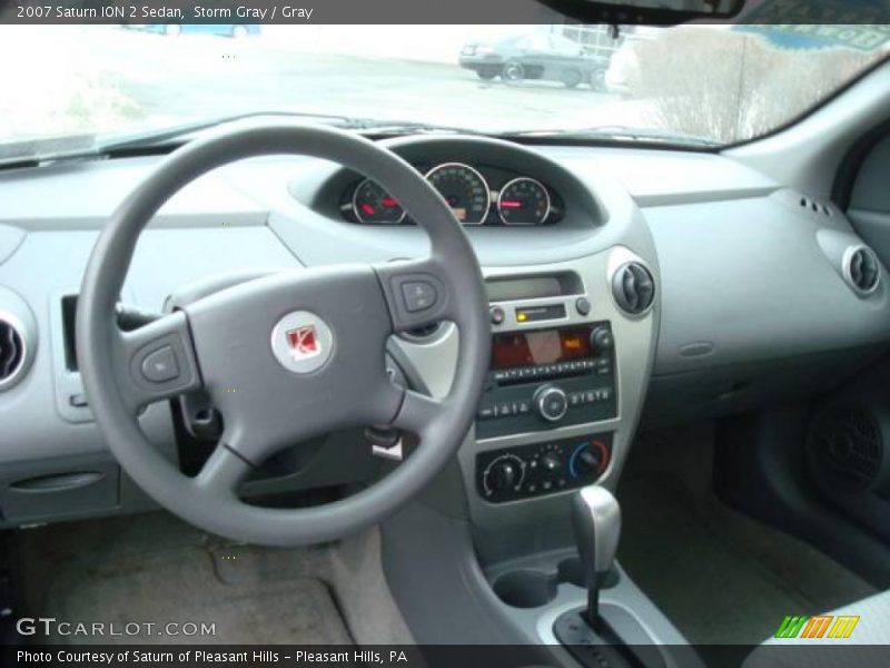 Storm Gray / Gray 2007 Saturn ION 2 Sedan