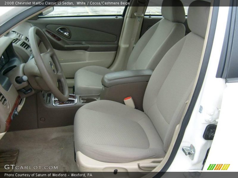 White / Cocoa/Cashmere Beige 2008 Chevrolet Malibu Classic LS Sedan