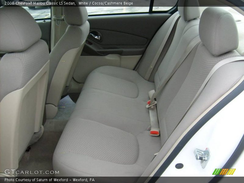 White / Cocoa/Cashmere Beige 2008 Chevrolet Malibu Classic LS Sedan